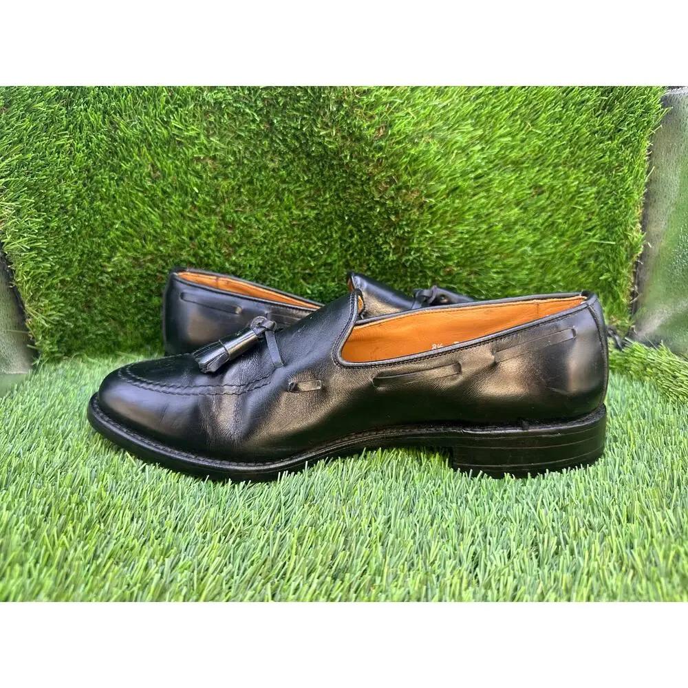 Allen Edmonds Grayson EC4001968 Tassel Loafer Men's 8.5D Black Leather Preppy